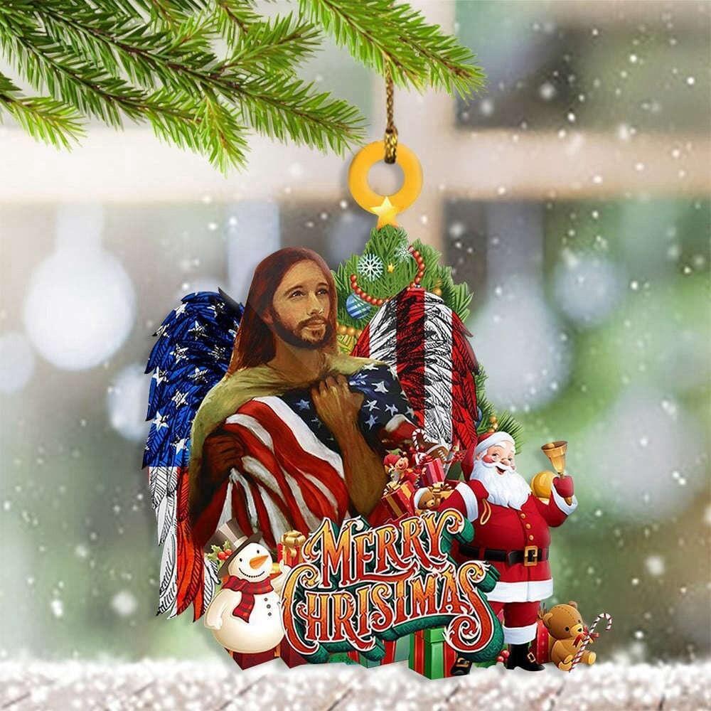Faith Jesus Christmas Ornament  Faith God Christmas Ornament  Christian Gift