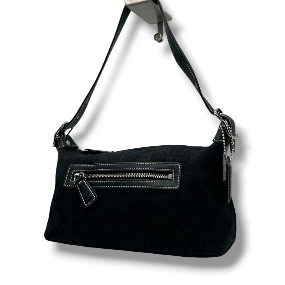 Coach Black Canvas Shoulder Bag Authentic G04182704