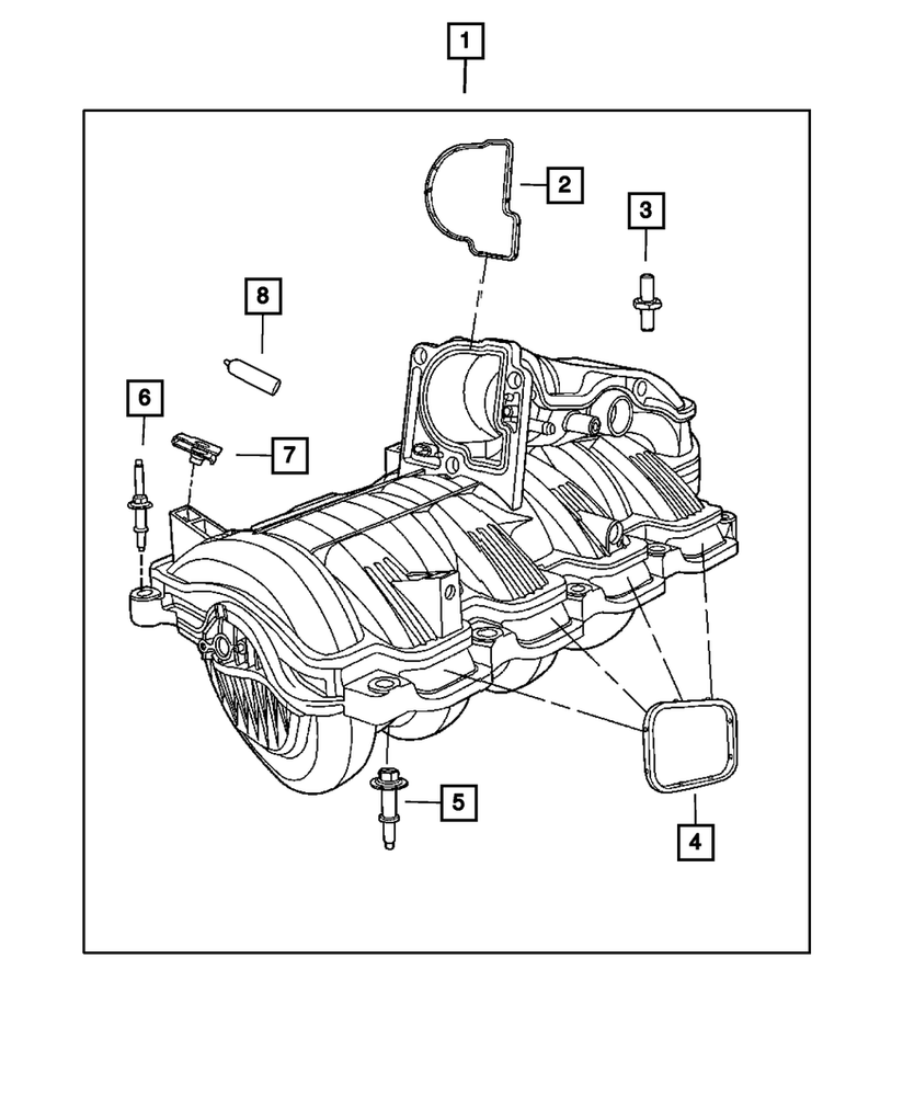 Genuine Mopar Intake Manifold Seal Kit 53010310AB OEM Fit