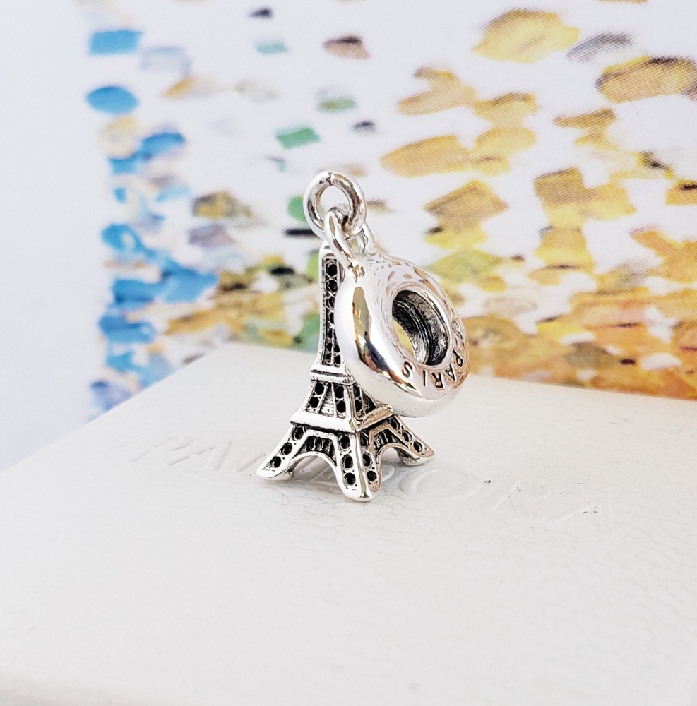 New Pandora Authentic Eiffel Tower Dangle Charm for Bracelets and Necklaces
