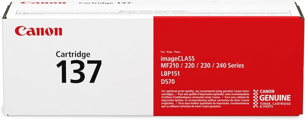 Canon 137 Black High-Yield Toner Cartridge for Laser Printers  