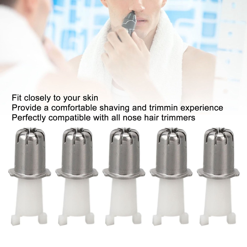 10pcs Universal Nose Hair Trimmer Replacement Heads for Precise Shaving