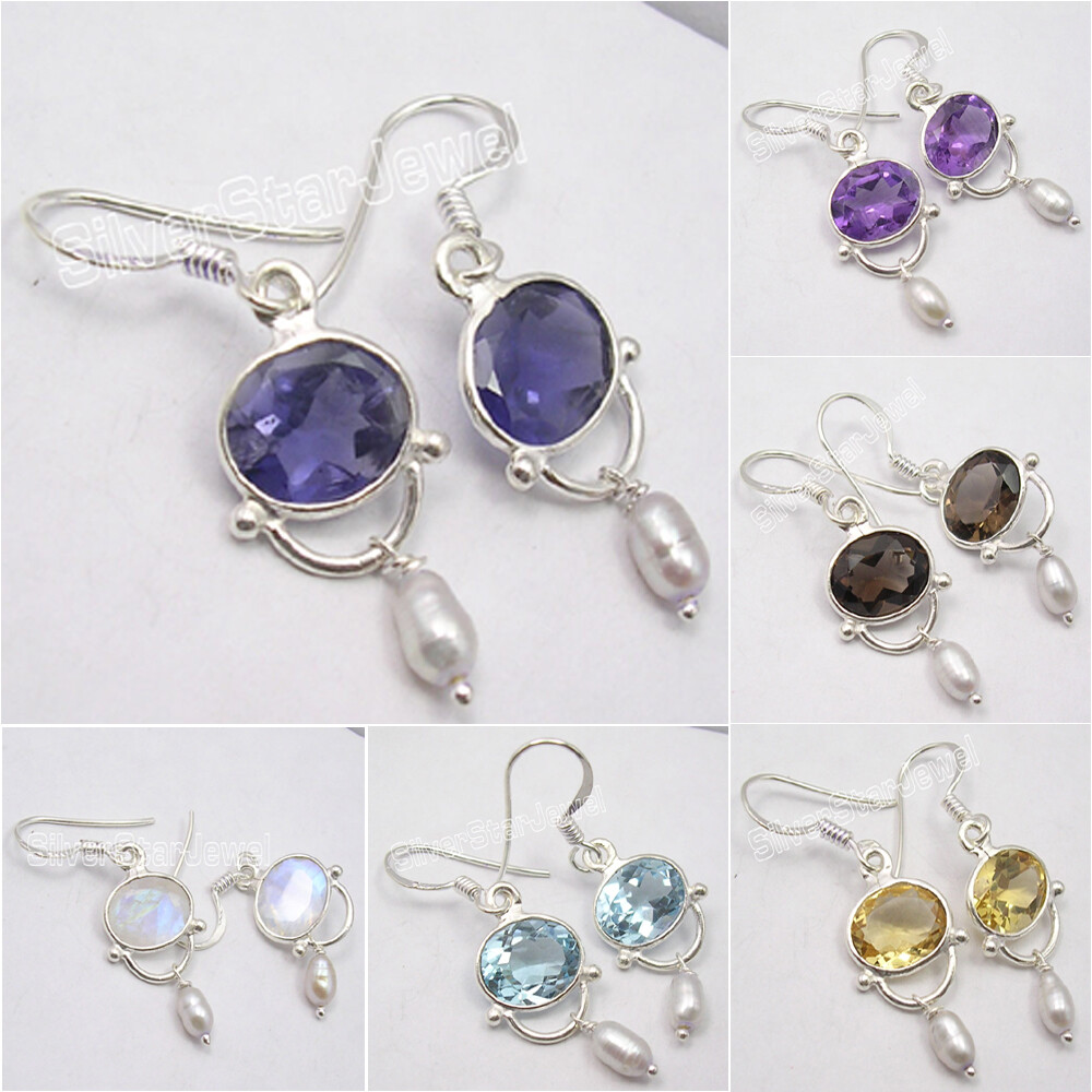 CLEARANCE SALE 925 Sterling Silver Earrings, Best Deals Wedding Jewelry-image