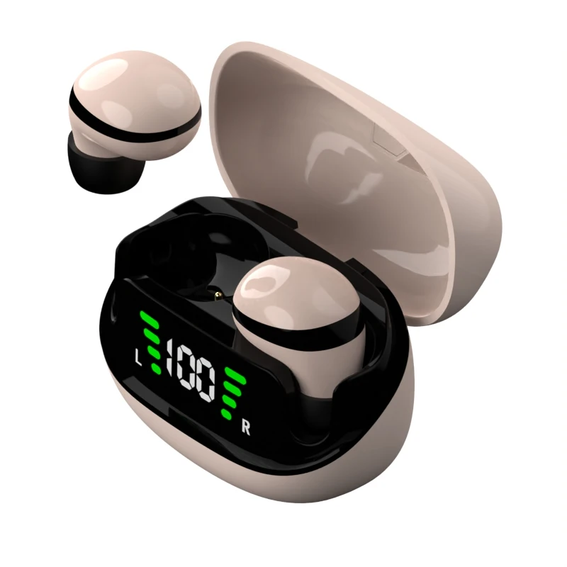 Beige Mini13 Sleep Earbuds Smallest Invisible Wireless Bluetooth for Comfort
