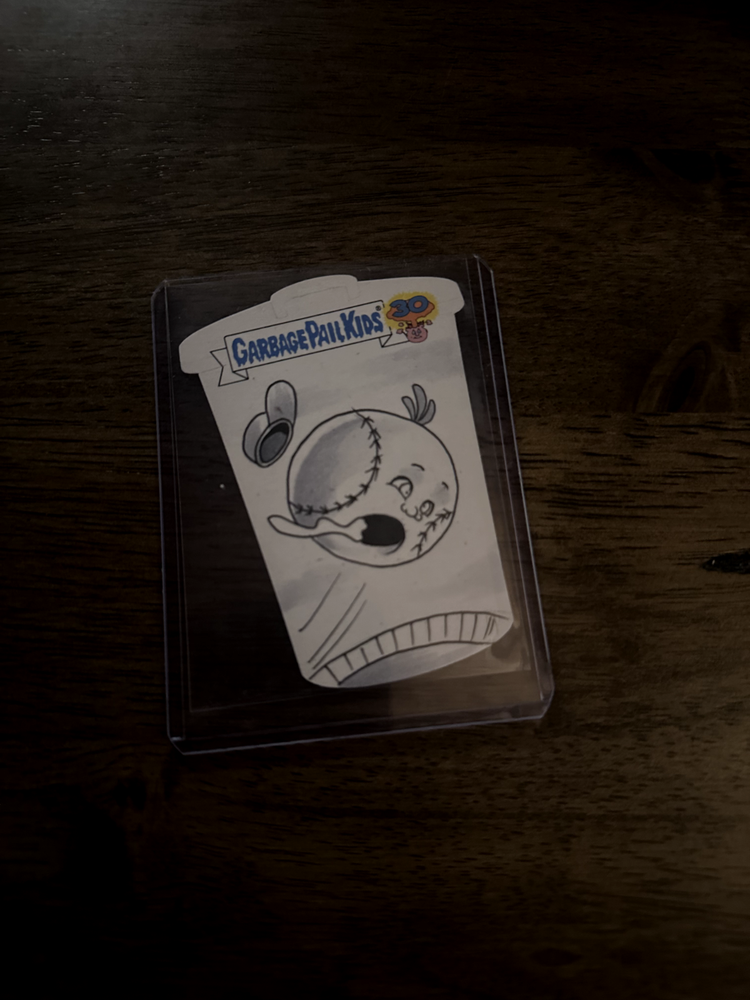 2015 Topps GPK 30th Anniv Homer Runt Die-Cut Sketch Card by Avena 1/1