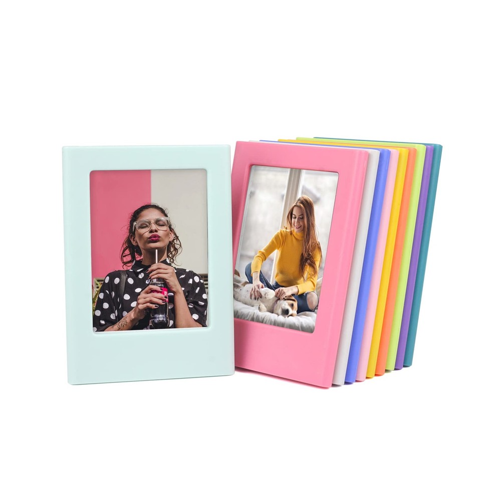 Refrigerator Magnets Photo Frame, Fridge Magnetic Photo Frame for Polaroid Fu...