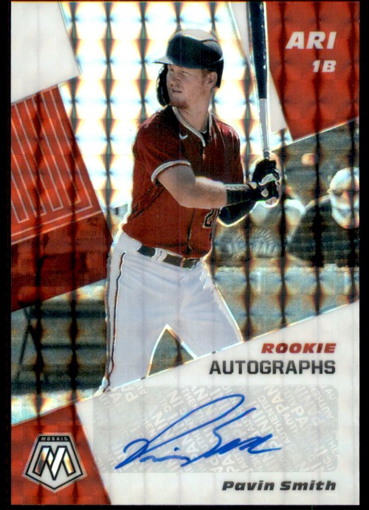 2021 Panini Mosaic Rookie Autographs Mosaic Diamondbacks #73 Pavin Smith