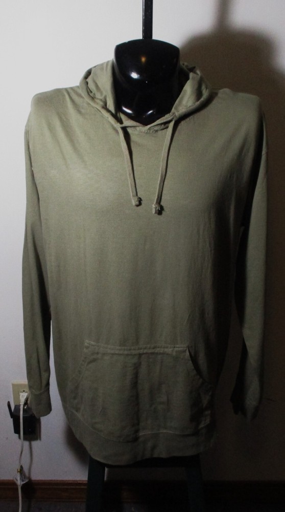 EAMON & BEC Green Lightweight Drawstring Hoodie Size 2XL
