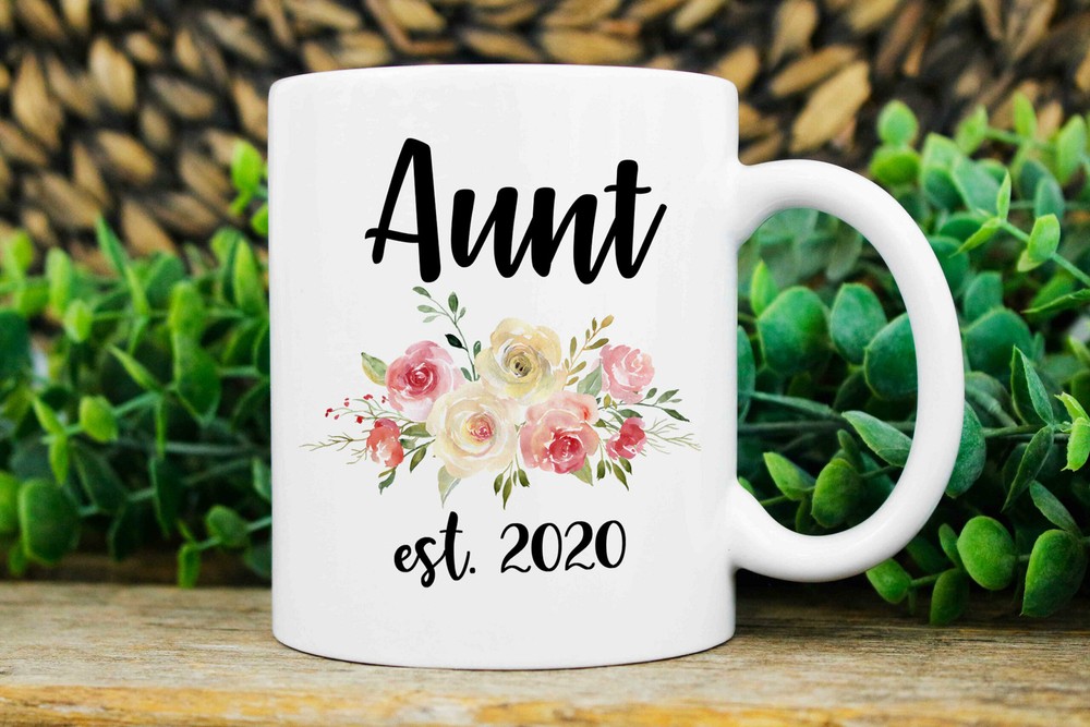 New Aunt Gift Personalized New Aunt Mug Promoted To Aunt Aunt Est Mug New Aunt