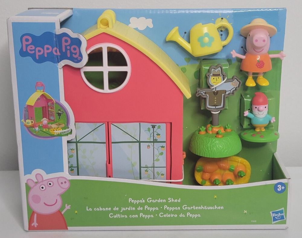 Peppa Pig Garden Shed Playset with Farm Carrots by Hasbro