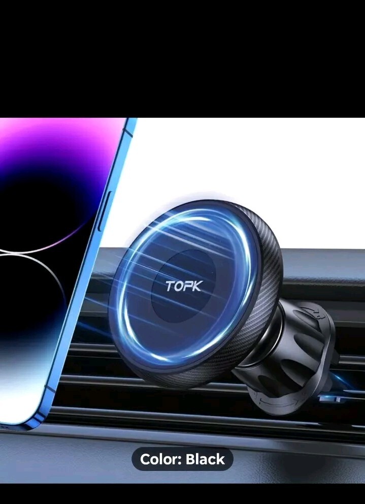 TOPK Mag-Safe Car Mount, Magnetic Phone Car Mount Phone Holder for Cars Air Vent