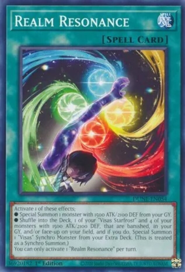 Realm Resonance DUNE-EN054 Common 1st Edition Near Mint Yugioh Card