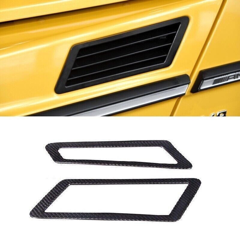 Carbon Fiber Side Fender Vent Trim For Mercedes G Class W463 G500 2012-2018  