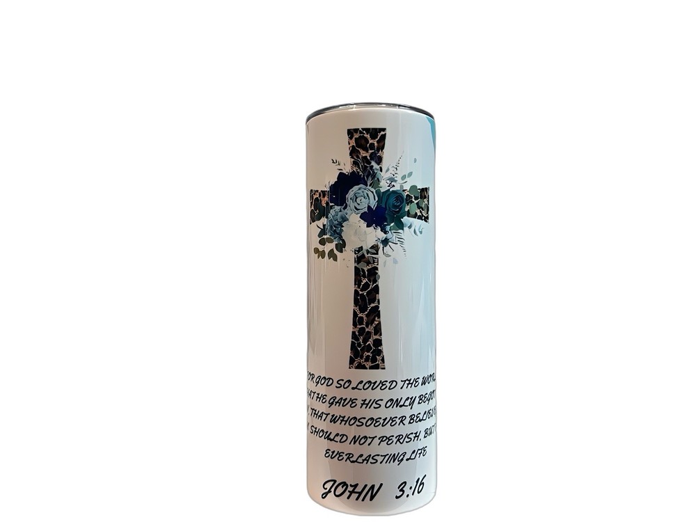 20 oz Biblical Themed Tumbler with Inspirational Design