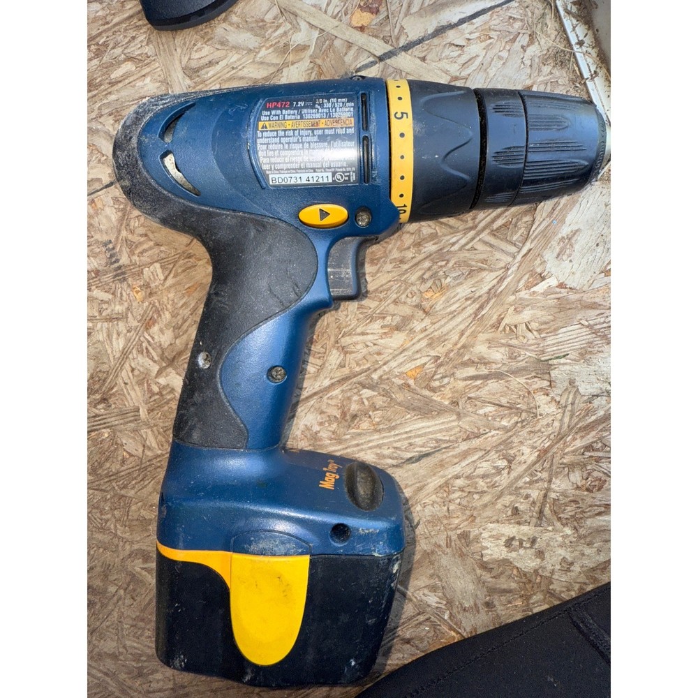 Ryobi 7.2V Cordless Drill Driver with Magnetic Tray Untested Power Tool