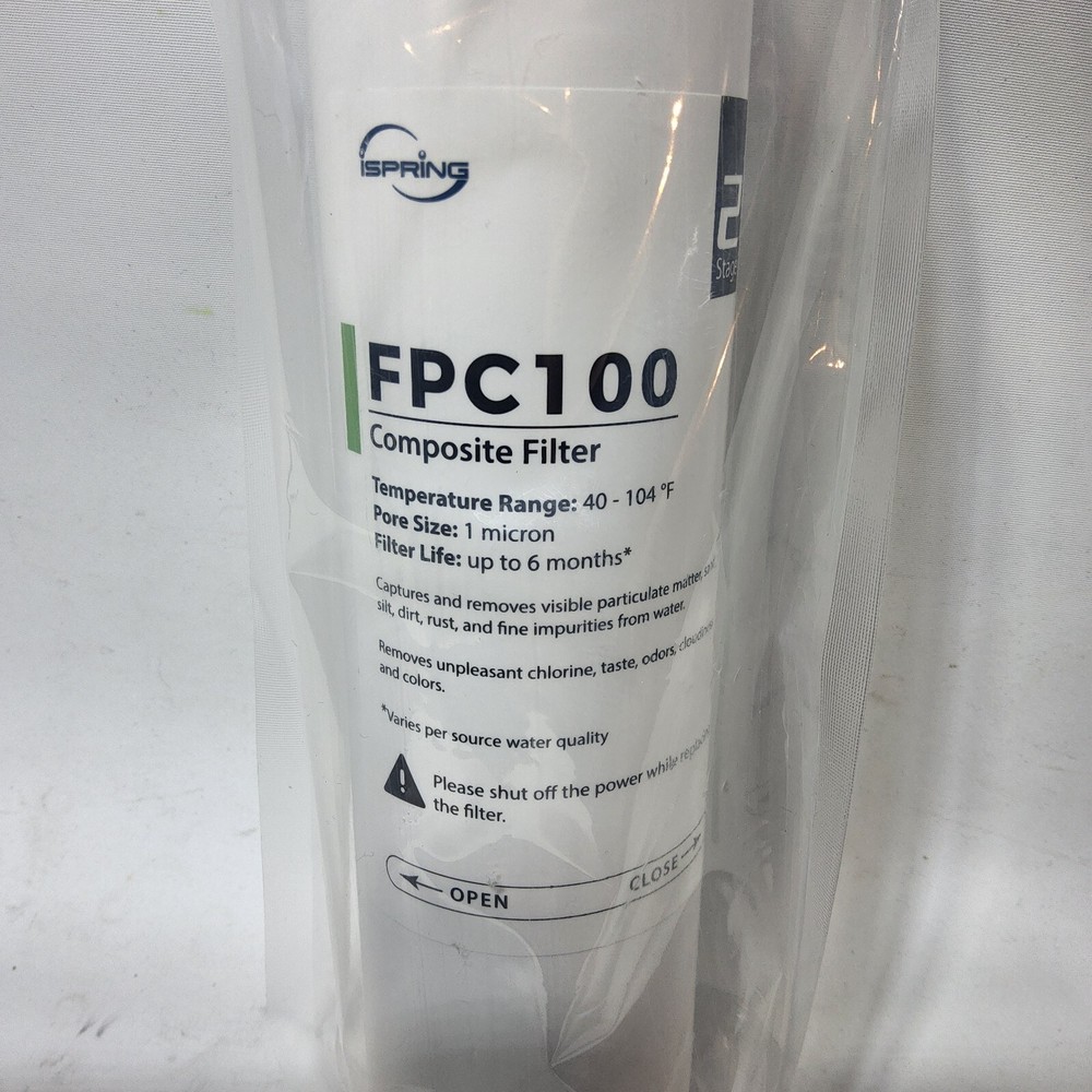 Ispring fpc100 composite water filter in package fridge rcd reverse osmosis