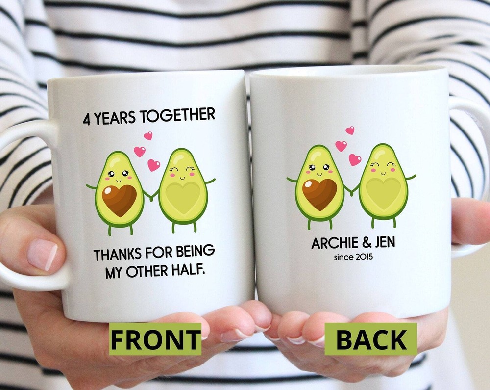 Personalized 4th Anniversary Mug L Four Years Fourth Year Gift Idea L My Other