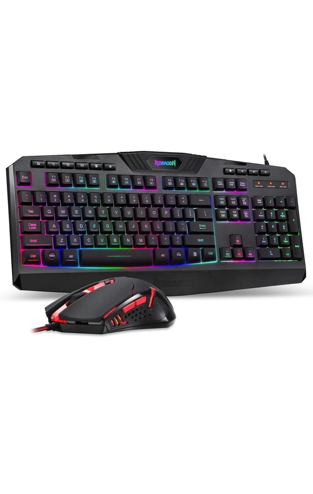 Redragon S101 RGB Backlit Gaming Keyboard and M601 Mouse Combo  