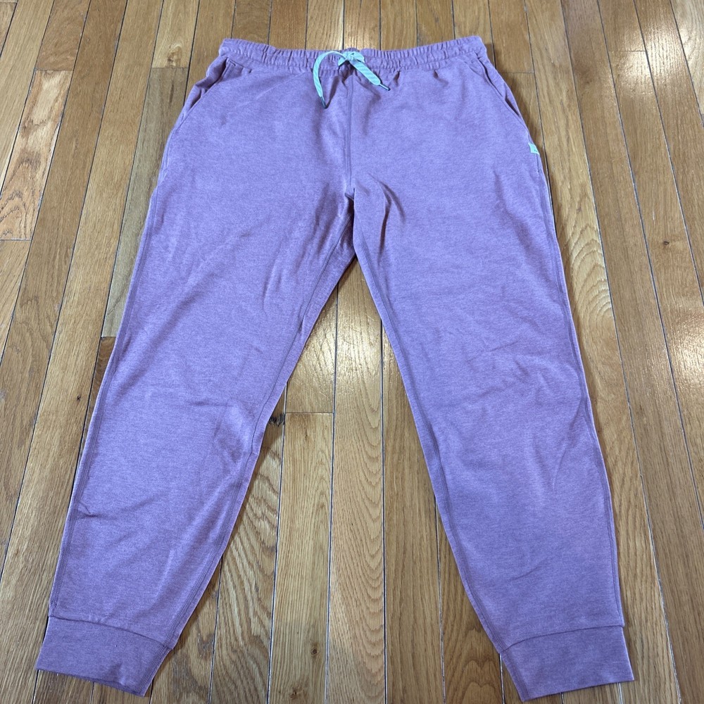 Vuori Dreamknit Performance Joggers Women's Medium Mauve Drawstring Waist