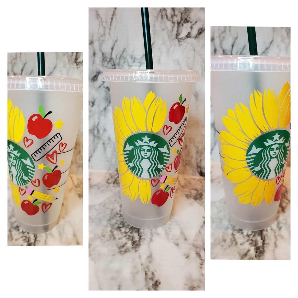Back to school Starbucks Reusable cup | Teacher gift | First day of school |-image