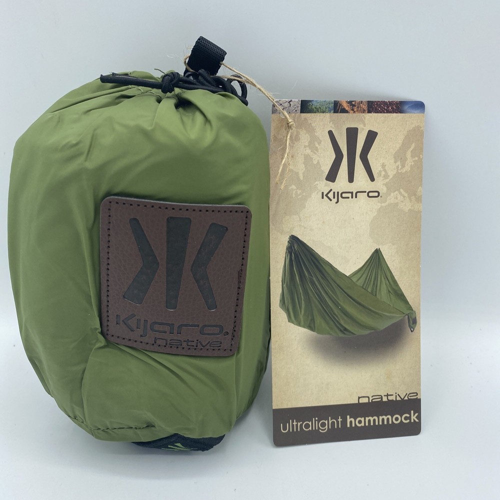 Kijaro Native Ultralight Hammock 1 Person - Brand New 99361 Green