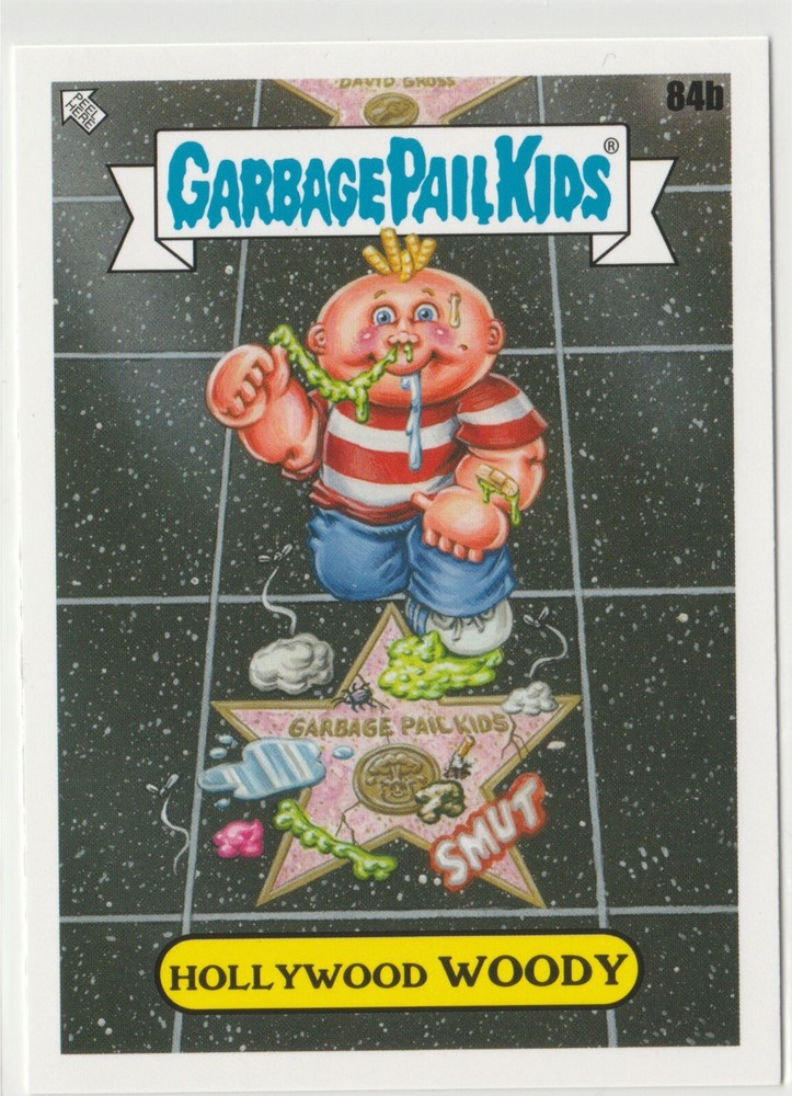 Hollywood Woody #84b Garbage Pail Kids GPK 2021 Go On Vacation Card