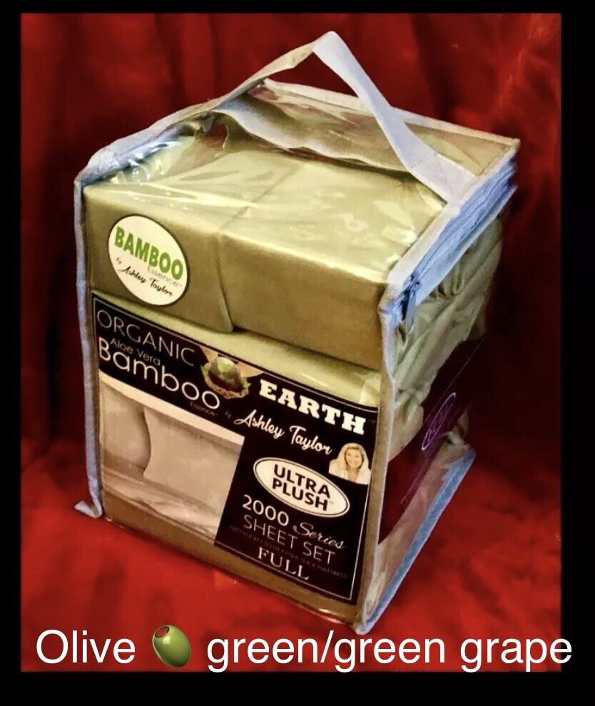 Ashley Taylor Aloe Vera Bamboo 2000 Thread Count Deep Pocket Sheet Set-image