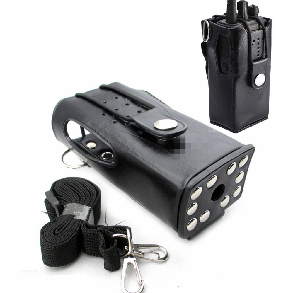 New Hard Leather Holster Case For Kenwood Radio TK-2107 TK-3100 TK-3107 TK-3207