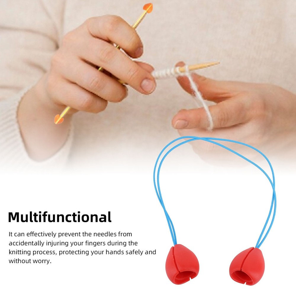 Red Large Lightweight Knitting Needle Point Protectors for Crochet