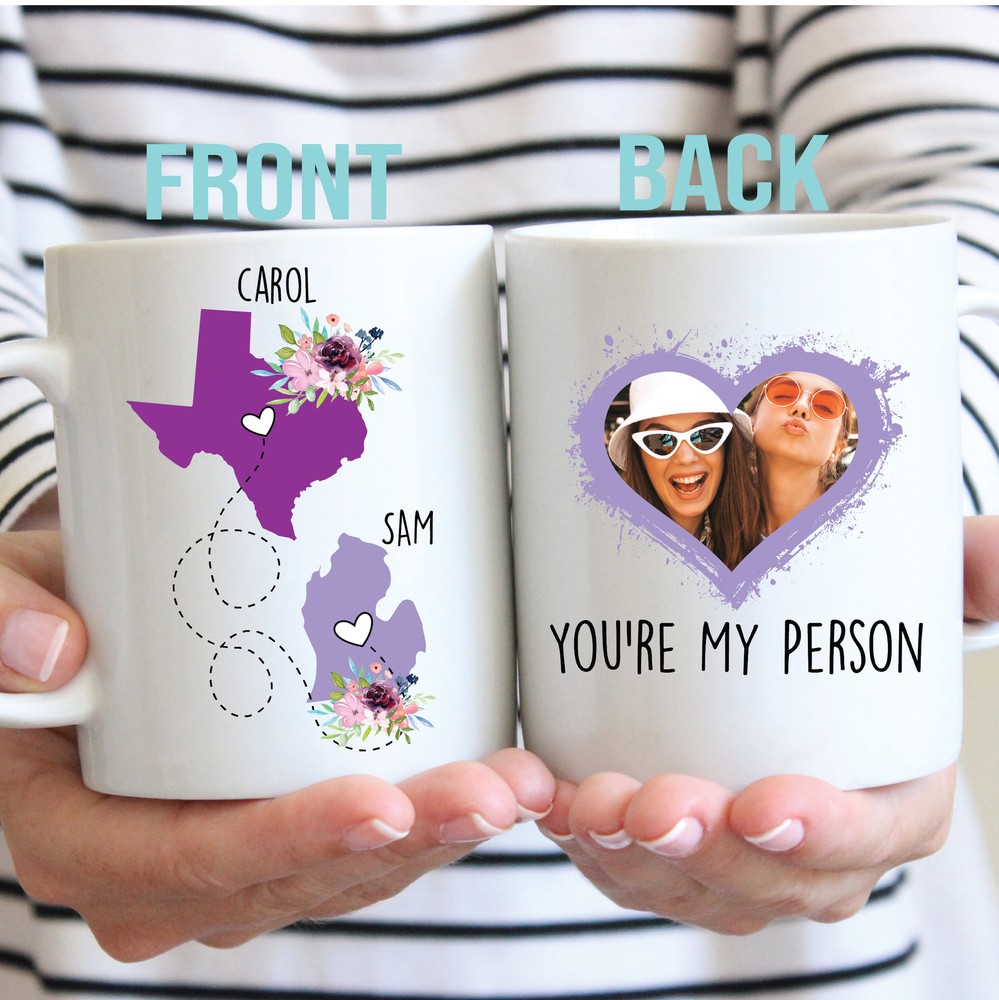 Long Distance Gift For Best Friend Personalized Best Friend Mug Moving Away Gift