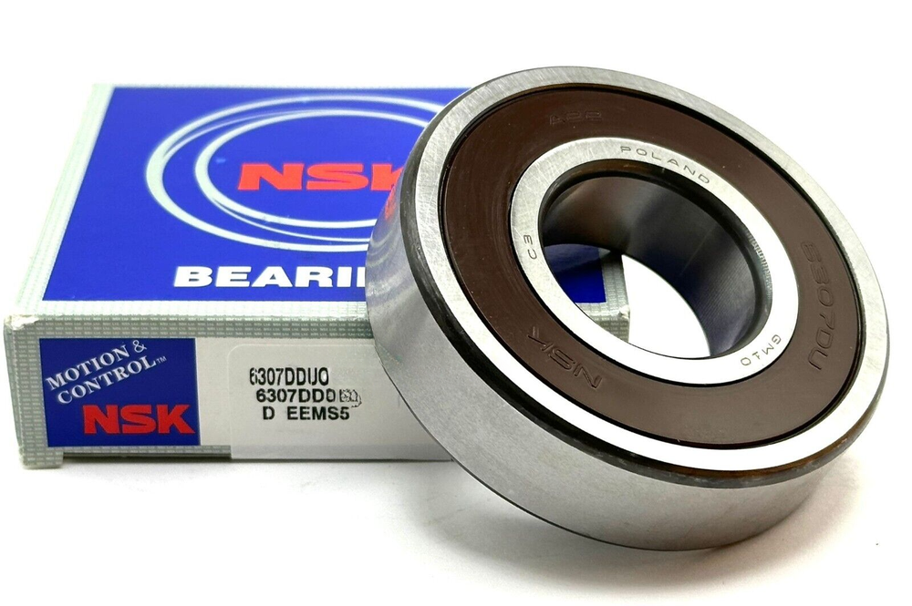 NSK 6307 DDU C3 Rubber Sealed Deep Groove Ball Bearing 35x80x21mm 6307-2RS