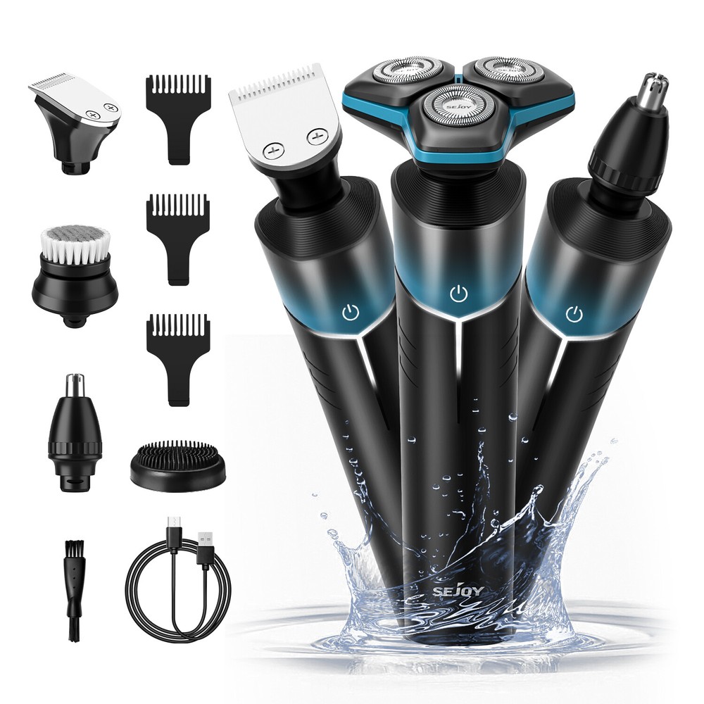 SEJOY 5-in-1 Electric Beard Trimmer and Hair Clipper Kit for Men