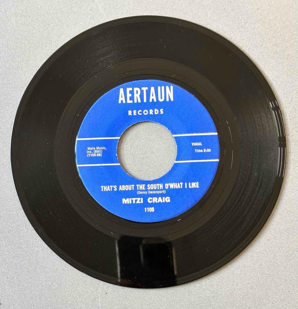 Rockabilly 45 Mitzi Craig - That's about the South O'What/Small Talk * Aertaun