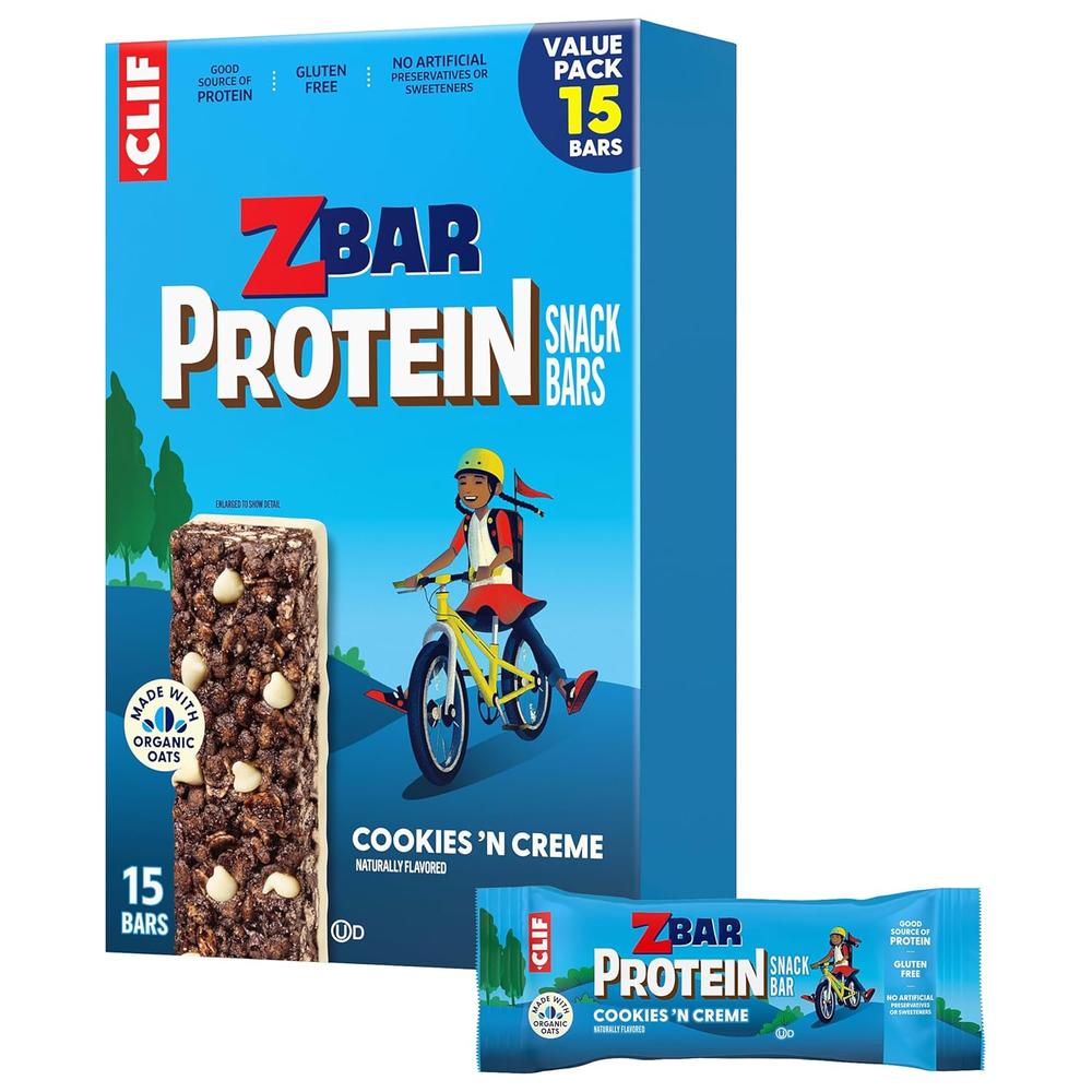 Protein - Cookies 'N Creme - Crispy Snack Bars - Made with Organic Oats - Non-GM