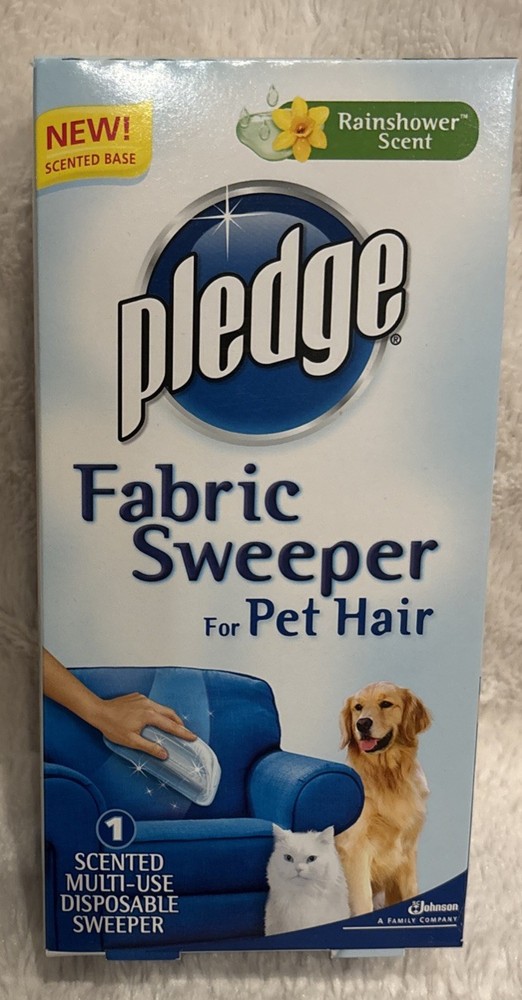 Pledge Fabric Sweeper Pet Hair Multi-Use Disposable Sweeper Rainshower ScentNew