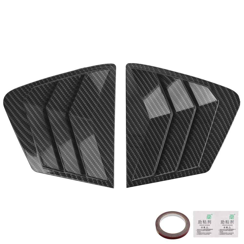 Carbon Front Window Side Vent Louver Cover For Honda Civic Sedan 9th 2011~2015