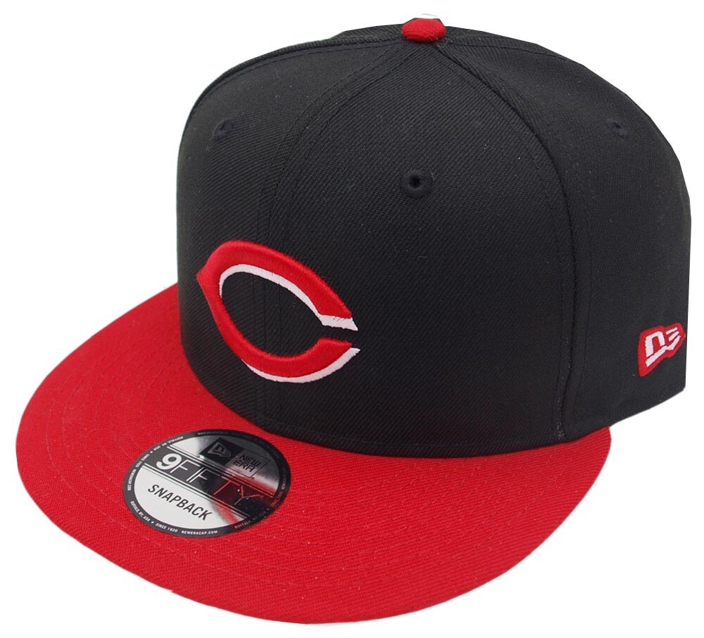 New Era Cincinnati Reds Black Red OTC Snapback Cap 9Fifty Limited Edition MLB