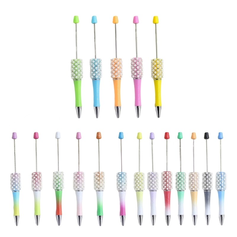 Black Rollerball Pen Beadable Pen Bead Ballpoint Pen Office School Supplies