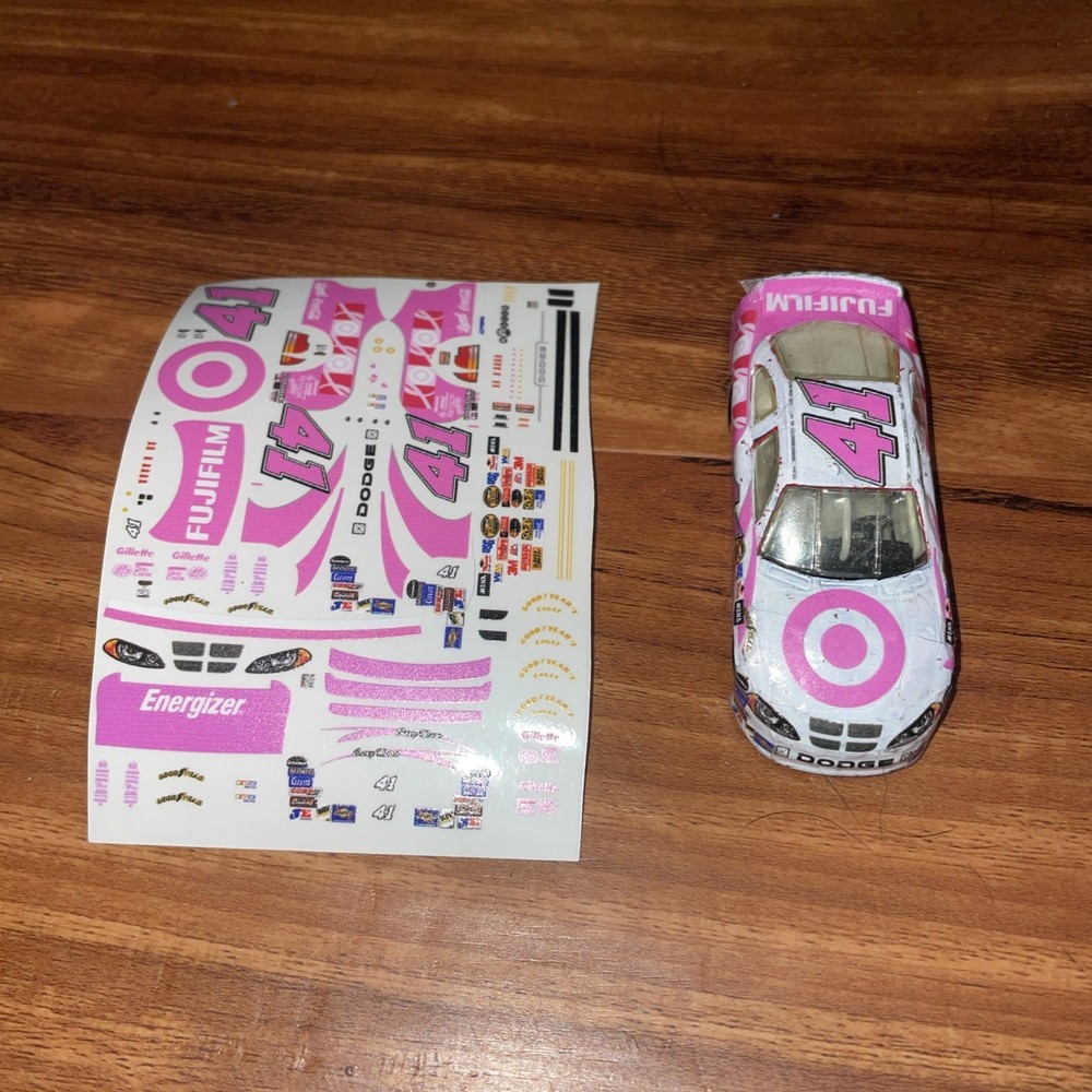 NASCAR 1/64 Casey Mears Target Pink Car Custom Decals
