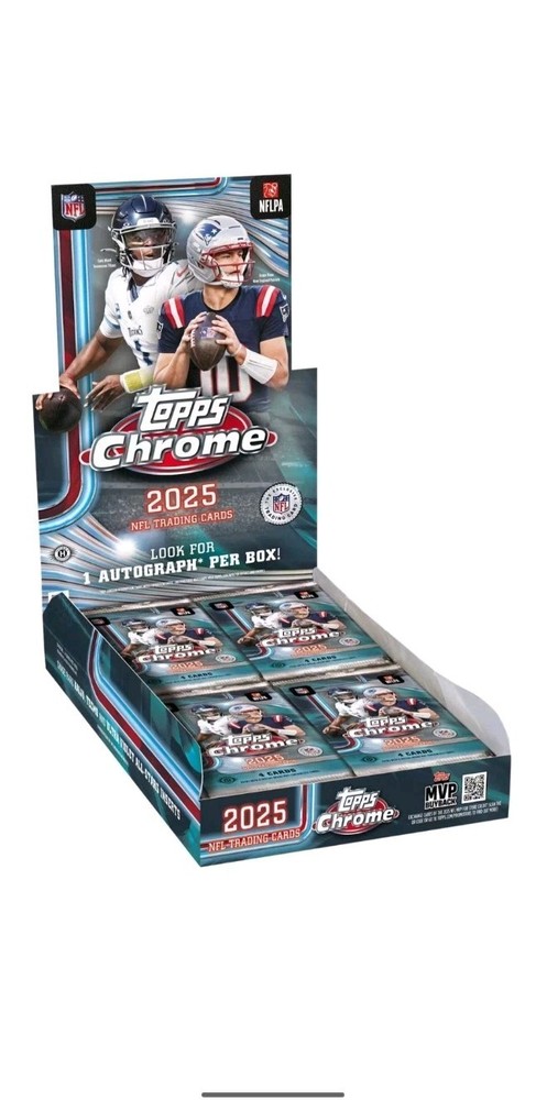 2025 Topps Chrome® Football Hobby Box (Brand New and Sealed) ✅