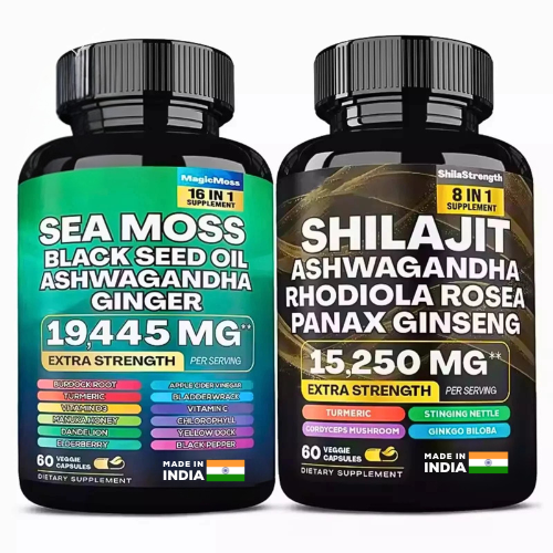 Dynamic Vitality Bundle - Sea Moss Multivitamin & Shilajit Power Combo US
