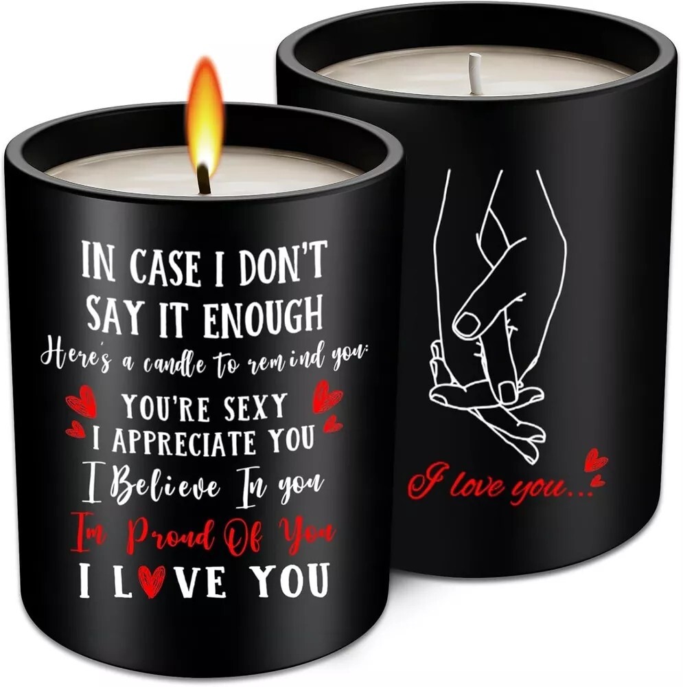 Valentines Day Gift Candles, Wife Romantic Valentine Present For Her I Love You-image