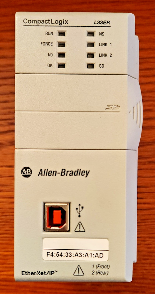 Allen-Bradley 1769-L33ER /A CompactLogix 5370 L3 2MB Memory Ethernet Controller