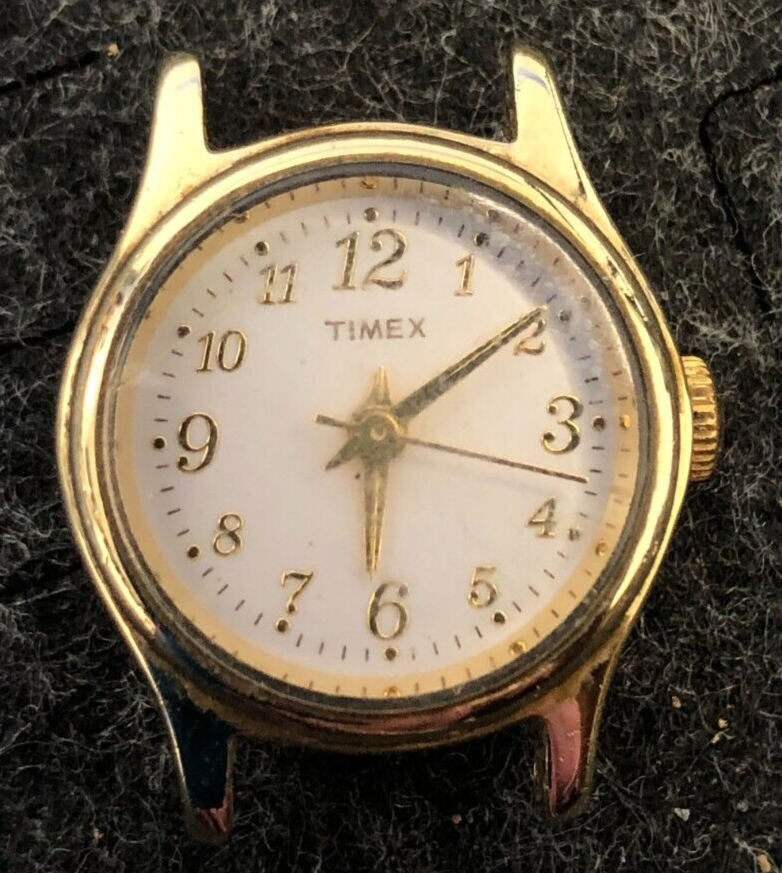 Vintage Timex Analog Watch Gold Tone - Not Tested