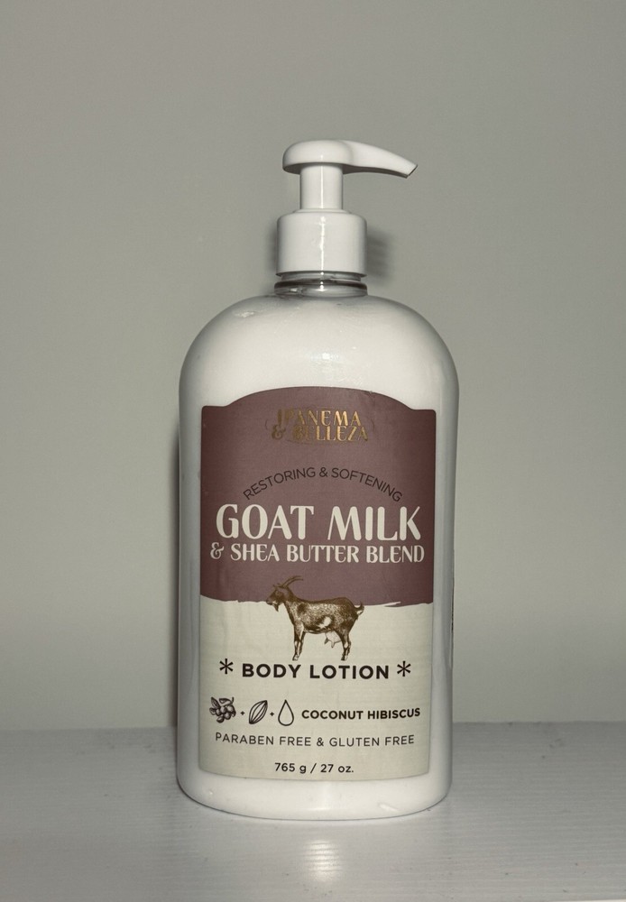 IPANEMA & BELLEZA Restore GOAT MILK SHEA BUTTER BODY LOTION Coconut Hibiscus