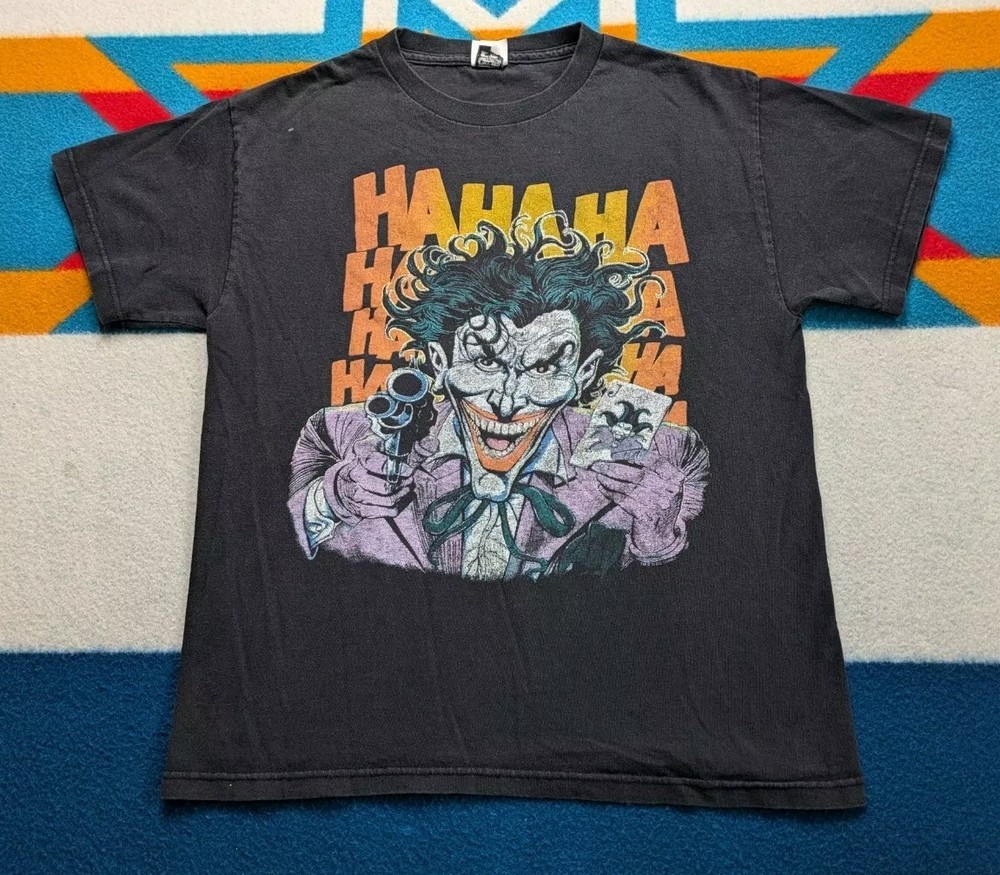 Vintage The Joker Shirt Batman 2008 USA Dancing With The Devil Hahahahaha Small