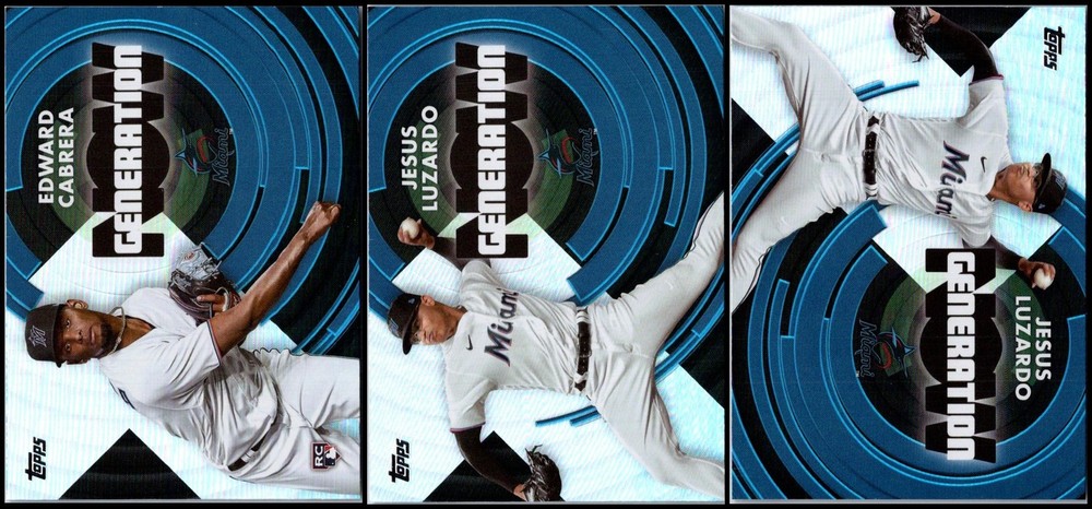 Topps Update Generation Now Blue Miami Marlins (3) Card Lot - DON’T MISS OUT ...
