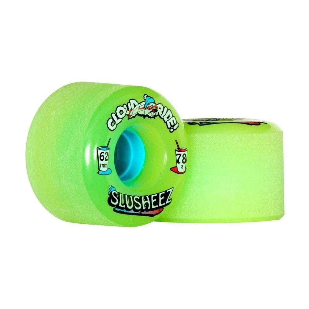 Cloud Ride Slusheez 78a 62mm Lime Jelly Skateboard Wheels
