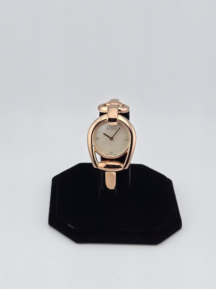 Gucci Horsebit Womens Diamond MOP Dial Quartz Watch YA139508