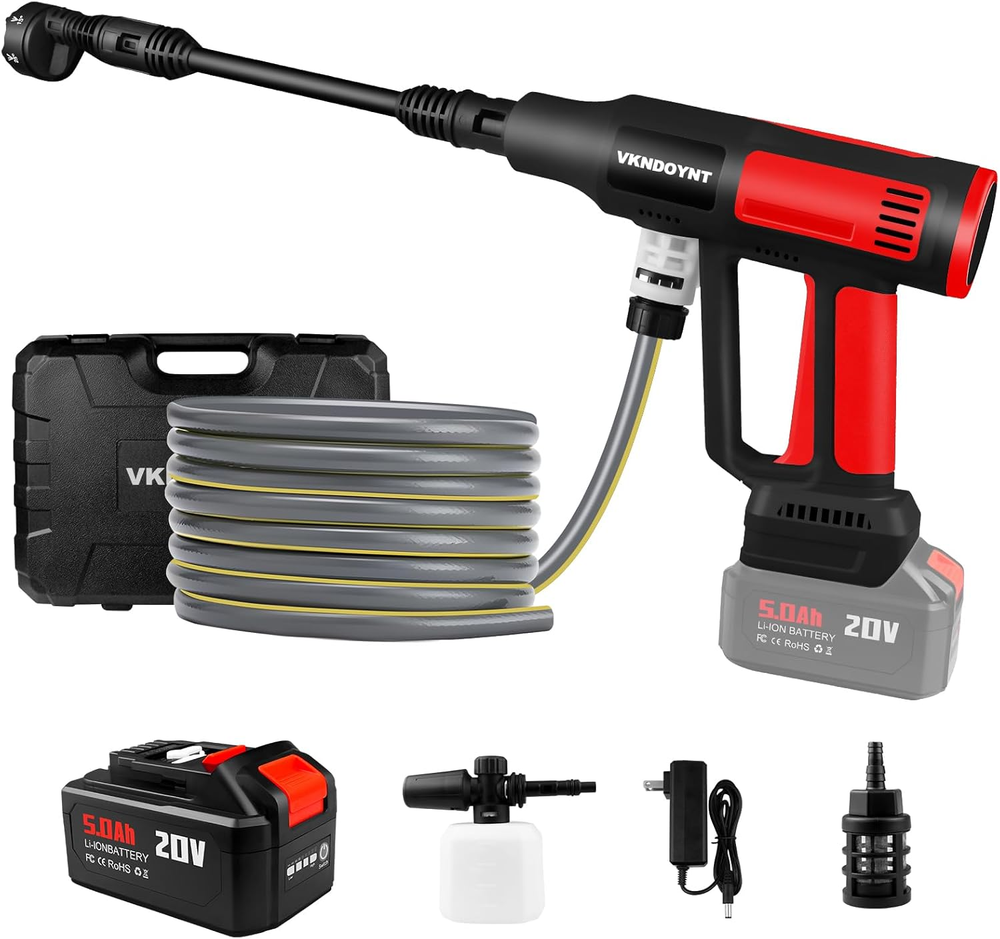 2000PSI Cordless Brushless Pressure Washer Portable Electric Power Cleaner